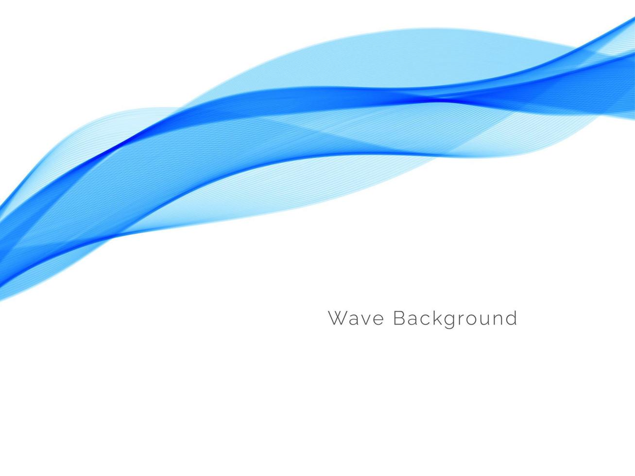 moderner Hintergrund des dekorativen blauen Wellenentwurfs vektor