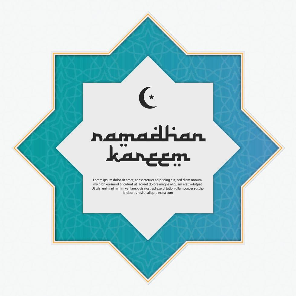 social media posta design islamic baner Ramadhan kareem IED mubarak vektor