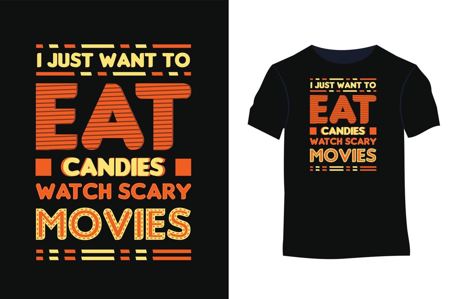 Halloween zitiert Vektortypografie-T-Shirt-Design vektor