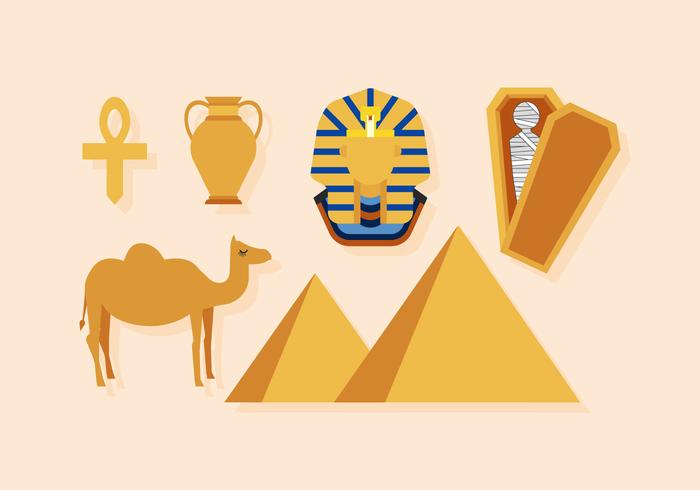 Vektor Egypten ikoner