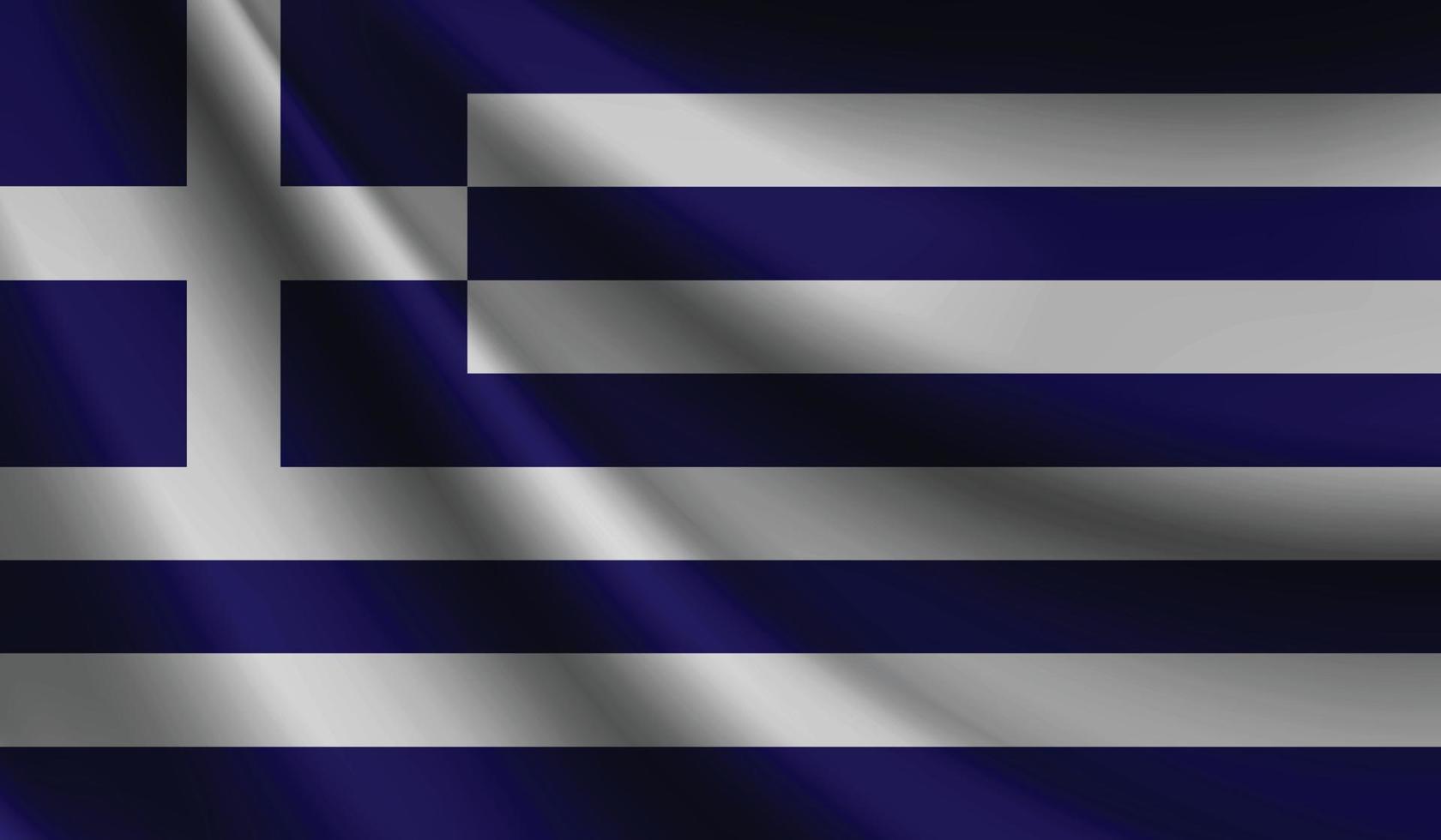 griechische fahne weht. hintergrund für patriotisches und nationales design vektor