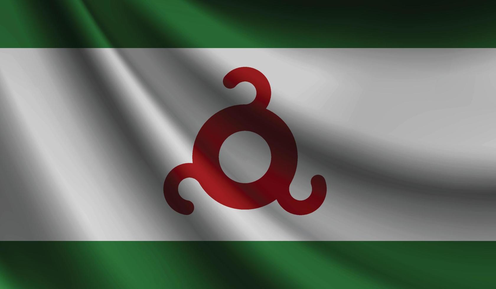 ingushetia flagga vinka. bakgrund för patriotisk och nationell design vektor