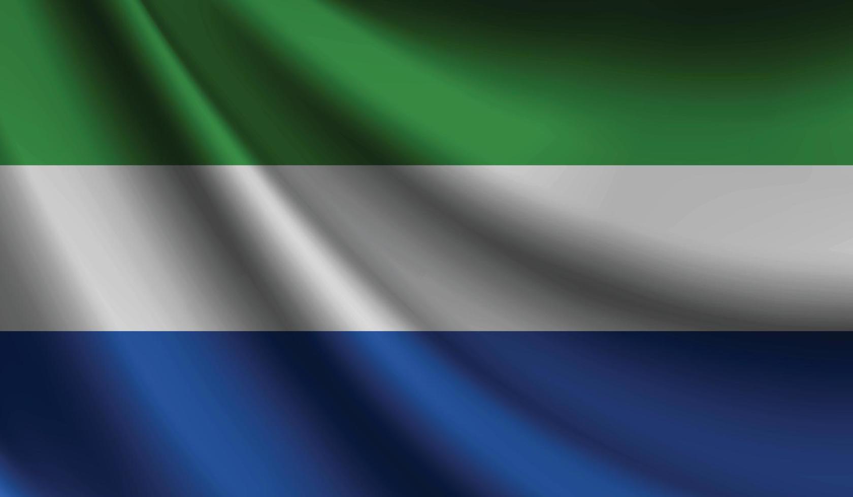 sierra leone flagga vinka bakgrund för patriotisk och nationell design vektor