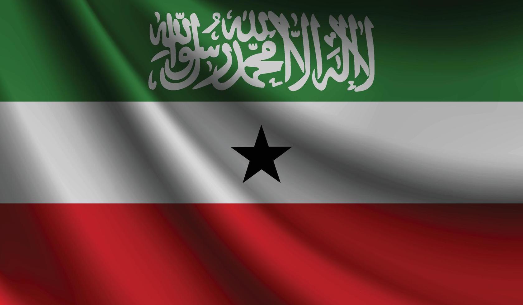 somaliland flagga vinka bakgrund för patriotisk och nationell design vektor