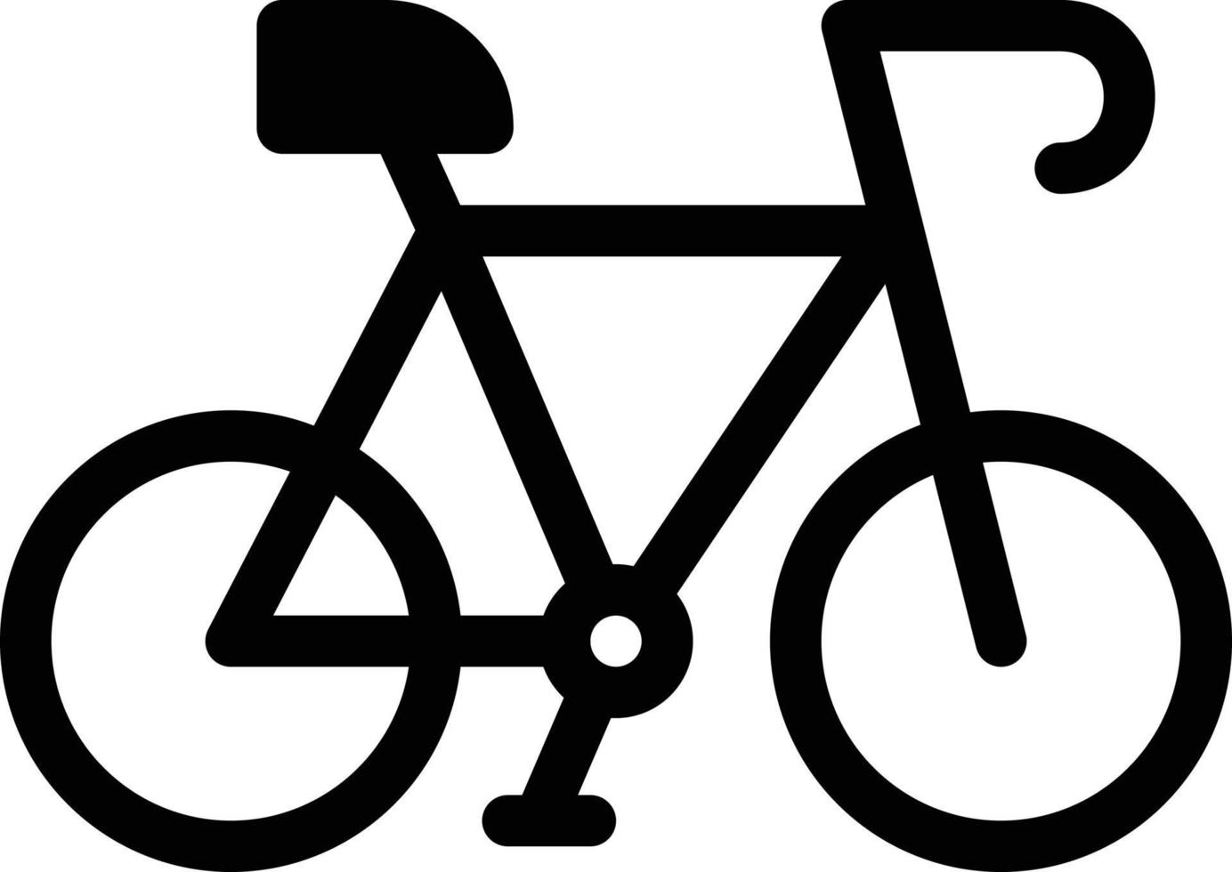 fahrradvektorillustration auf einem hintergrund. hochwertige symbole. vektorikonen für konzept und grafikdesign. vektor