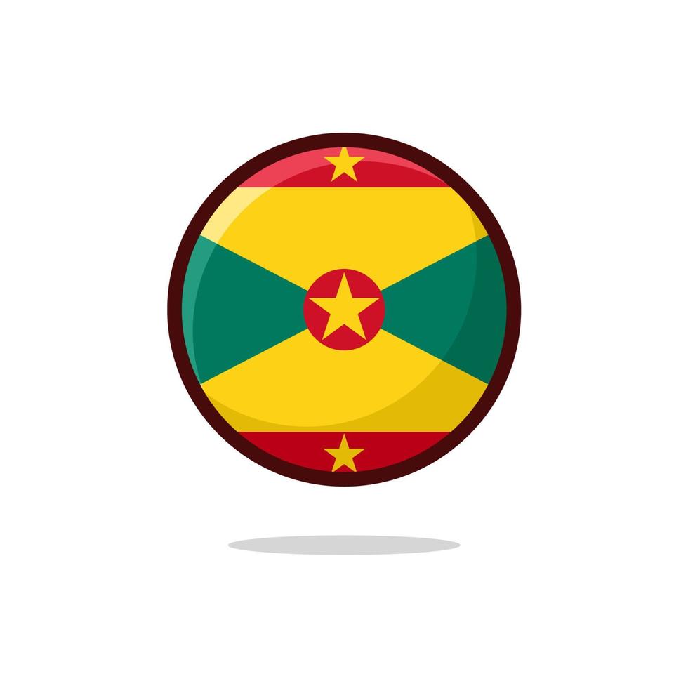 grenada flagga ikon vektor