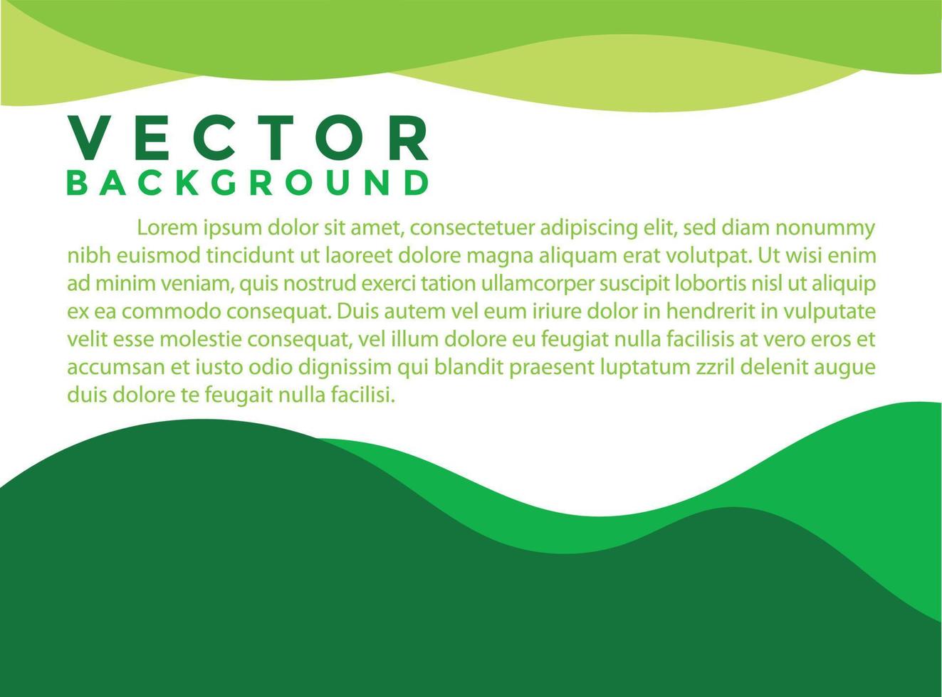 grüne Hintergrundvektorillustrations-Lichteffektgraphik für Infografik des Text- und Mitteilungsbrettdesigns. vektor