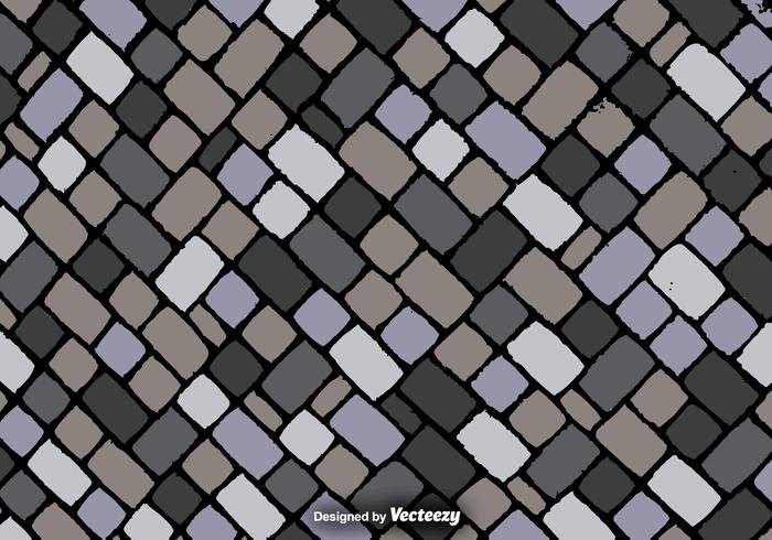 Tecknad Square Stones Texture - Vektor Bakgrund