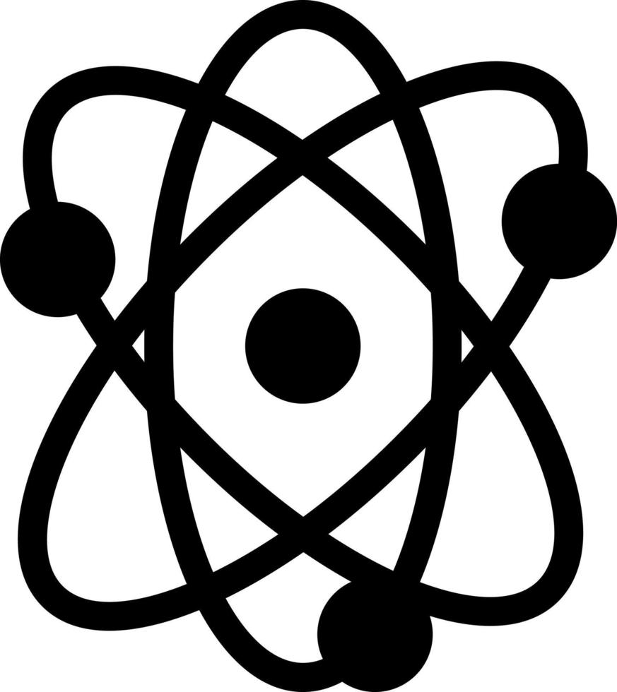 atomvektorillustration auf einem hintergrund. hochwertige symbole. vektorikonen für konzept und grafikdesign. vektor