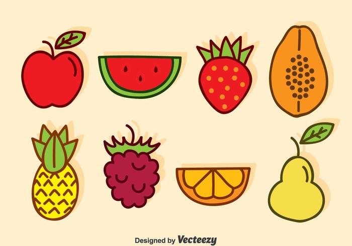 Tecknad Frukt Vector