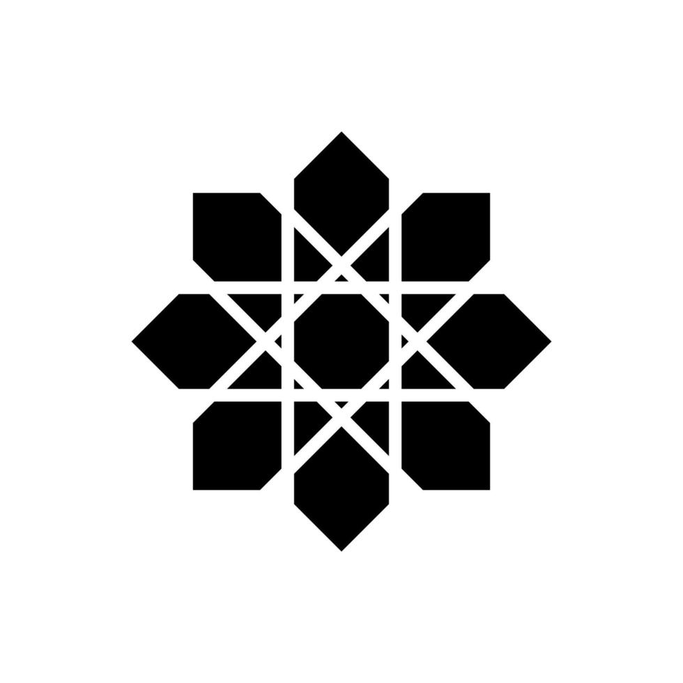 Sternform mit acht Punkten für Logo, Hintergrund oder Grafikdesignelement. Vektor-Illustration vektor