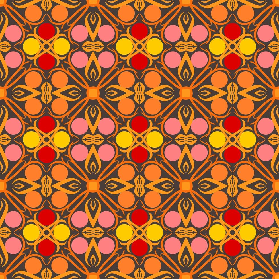 Flerfärgad marockansk sömlös mönster. traditionell arabicum islamic bakgrund. årgång, turkiska, indisk stil idealisk för matta, keramik, kakel. vektor illustration.