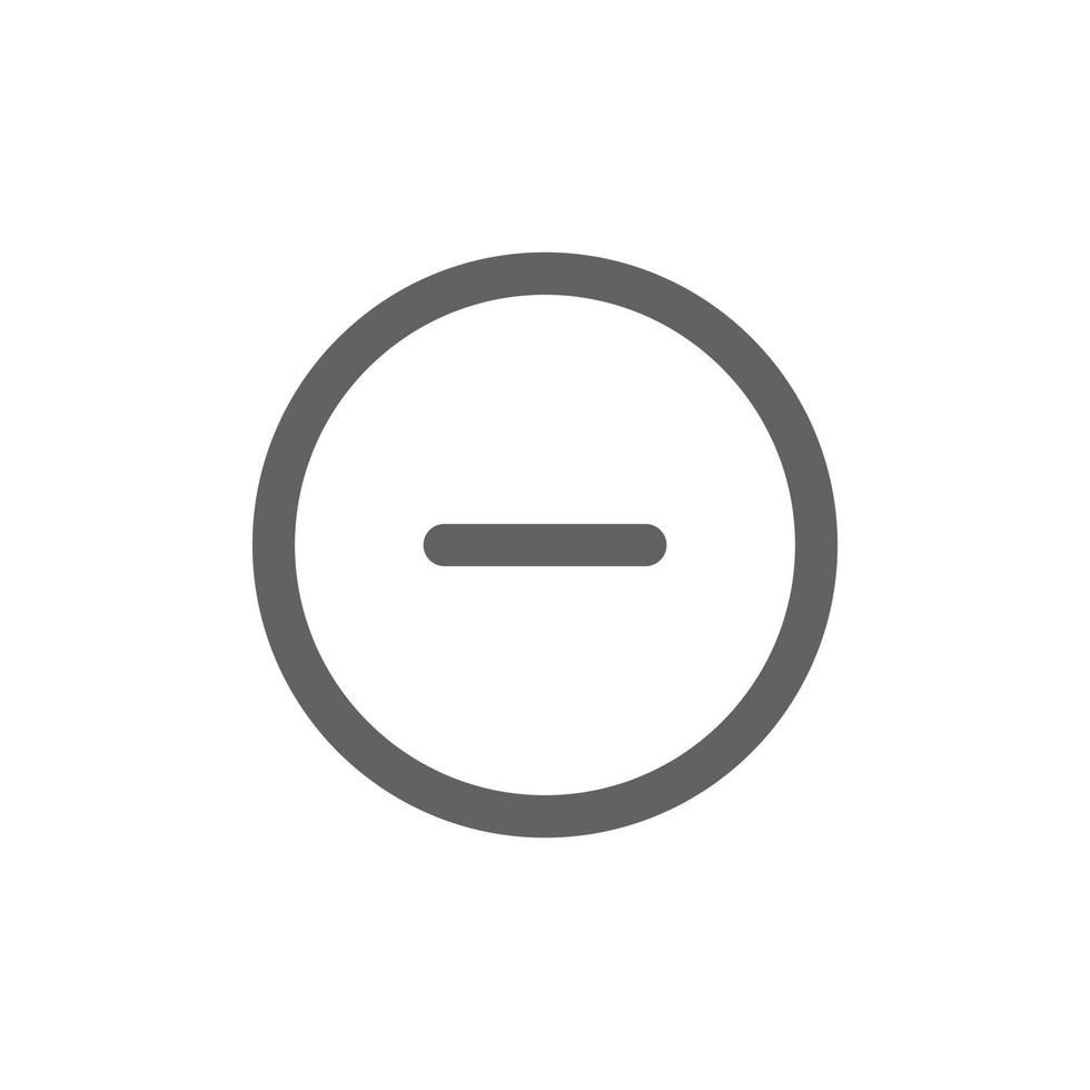 minus- tecken ikon. perfekt för webb design eller användare gränssnitt applikationer. vektor tecken och symbol