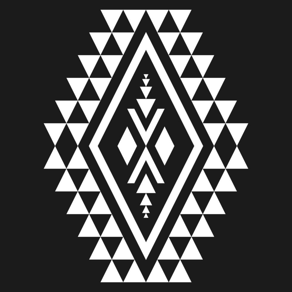 geometrische ethnische Musterkunst. amerikanischer, mexikanischer Stil. Hintergrund aztekische Stammesverzierung. vektor