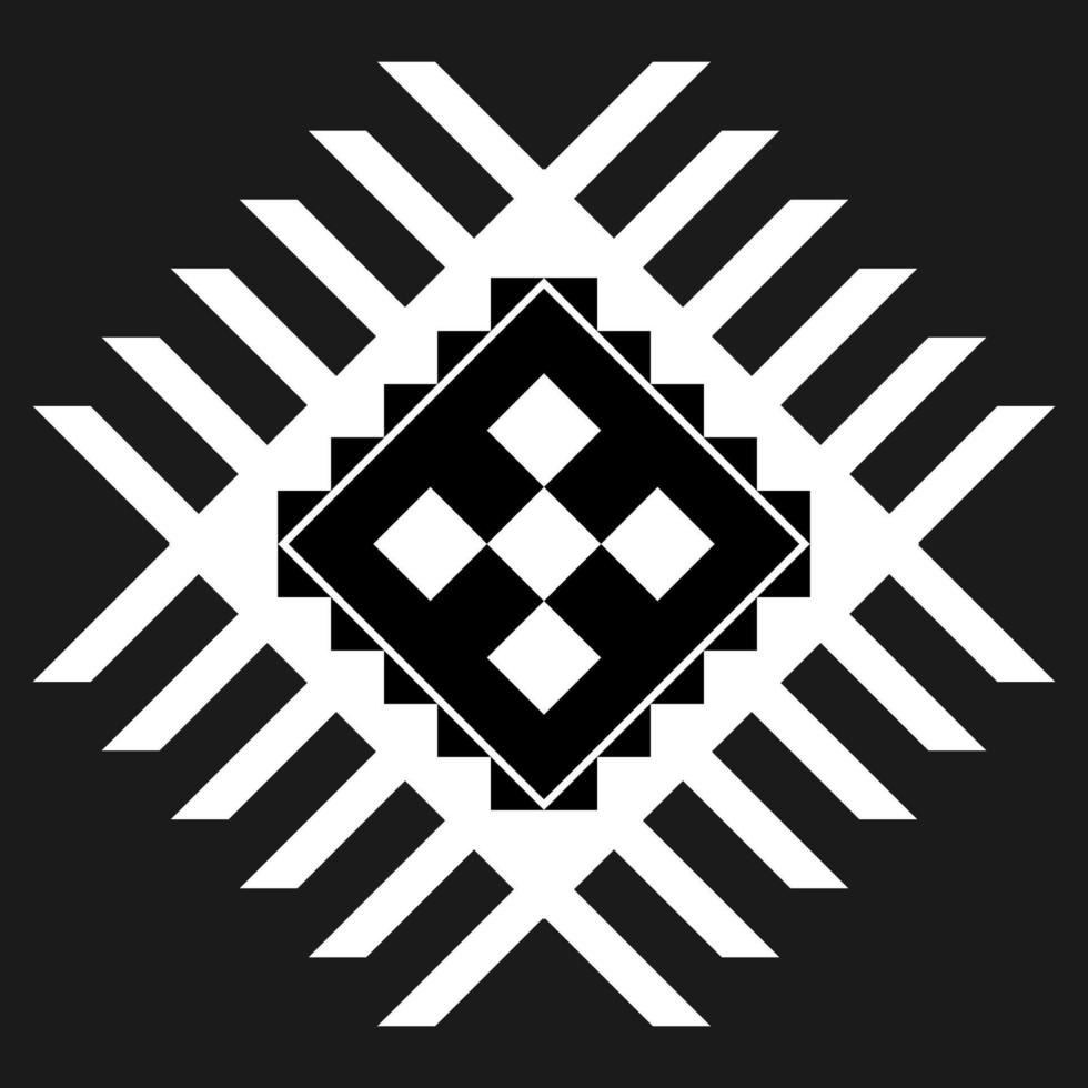 geometrische ethnische Musterkunst. amerikanischer, mexikanischer Stil. Hintergrund aztekische Stammesverzierung. vektor