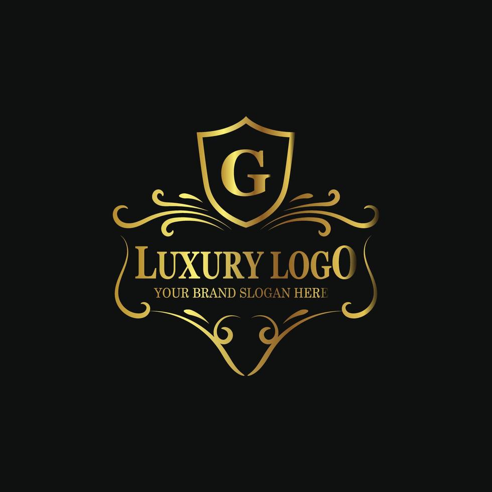modern lyx varumärke logotyp bakgrund vektor