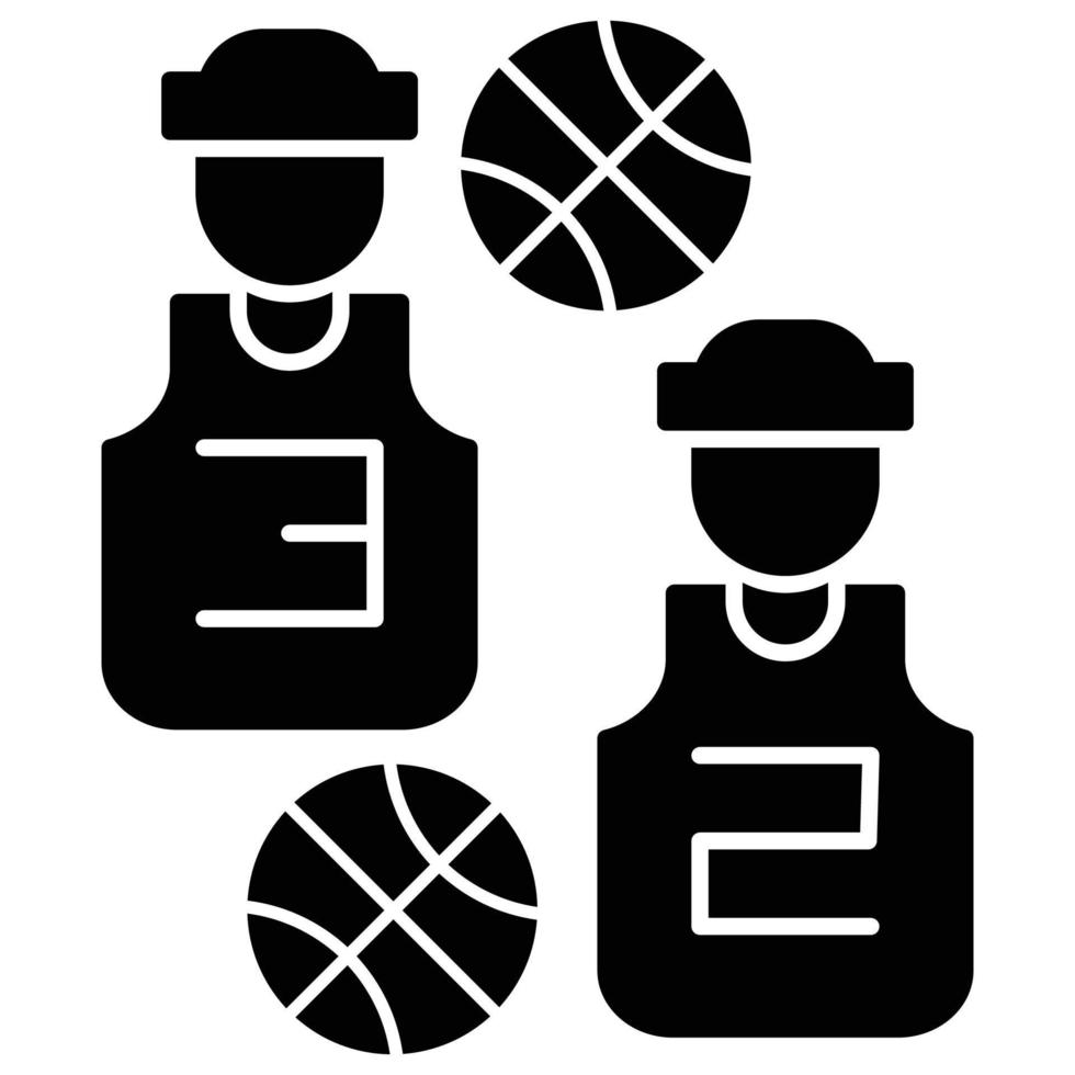 Spieler-Symbol, Basketball-Thema vektor
