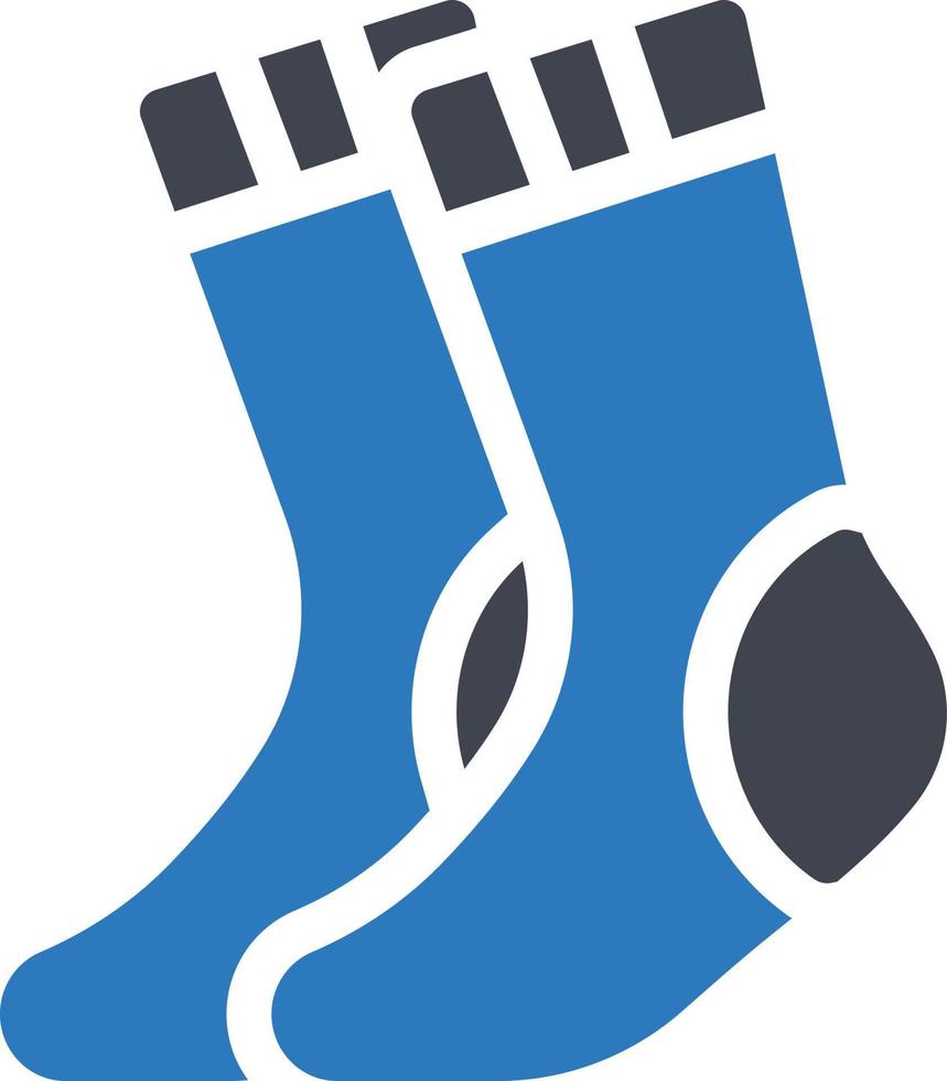 Socken-Vektor-Illustration auf einem Hintergrund. hochwertige Symbole. Vektor-Icons für Konzept und Grafikdesign. vektor