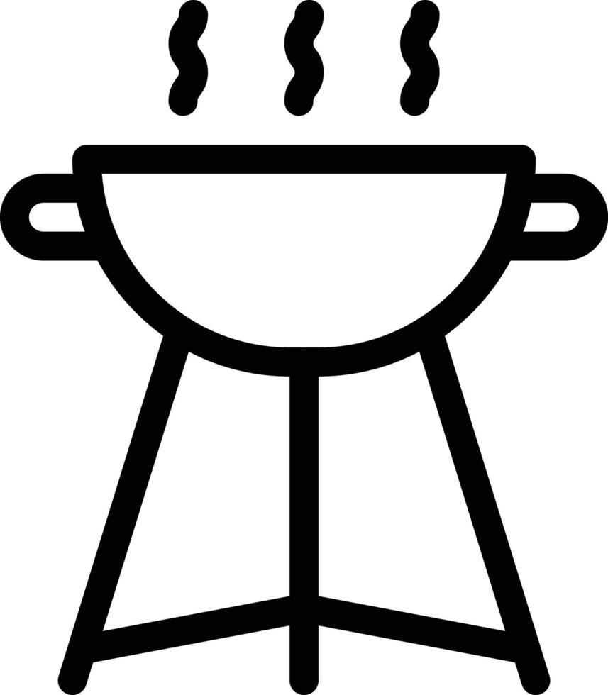 grillvektorillustration auf einem hintergrund. hochwertige symbole. vektorikonen für konzept und grafikdesign. vektor