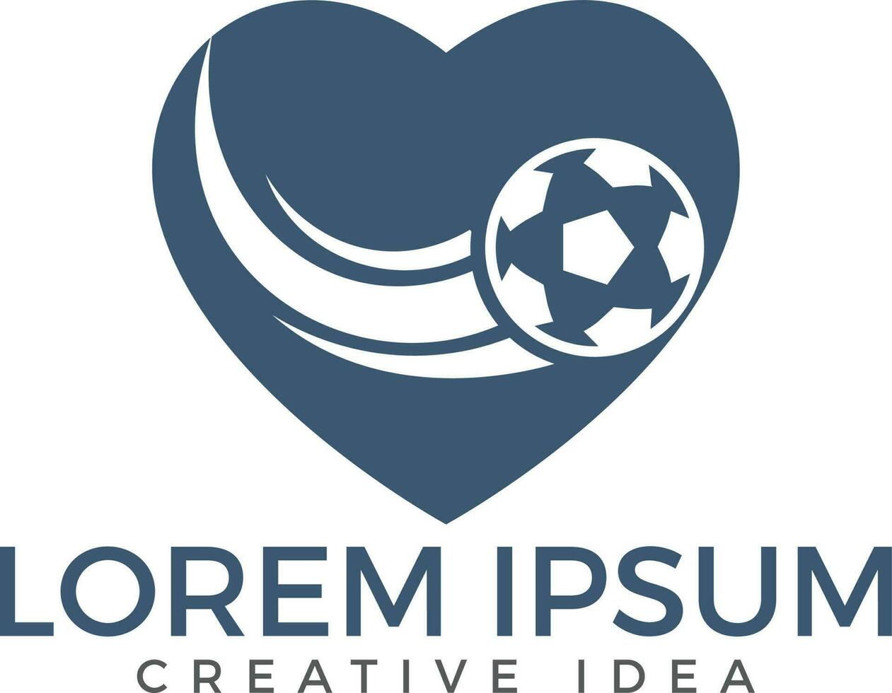Fußball-Sport-Logo-Vektor-Design-Vorlage. vektor