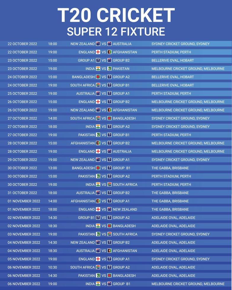 t20 cricket fixtur vektor fil