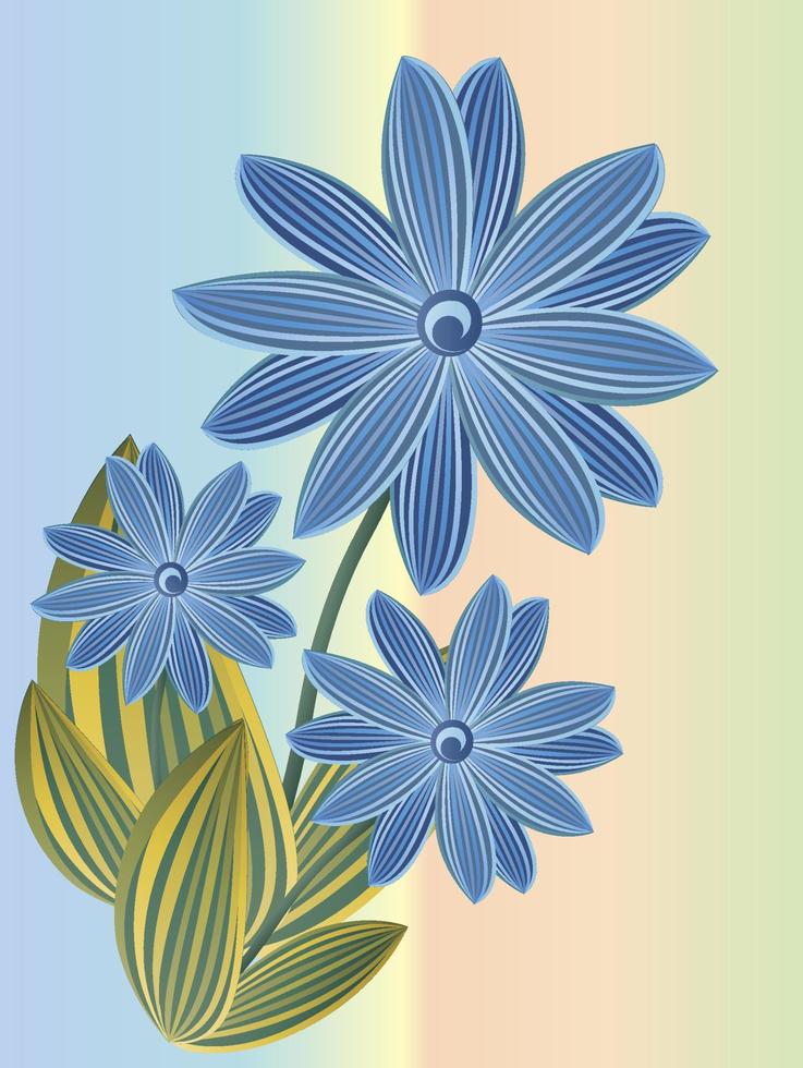 Hintergrund, Muster mit Blumen. Postkarte, Einladung vektor