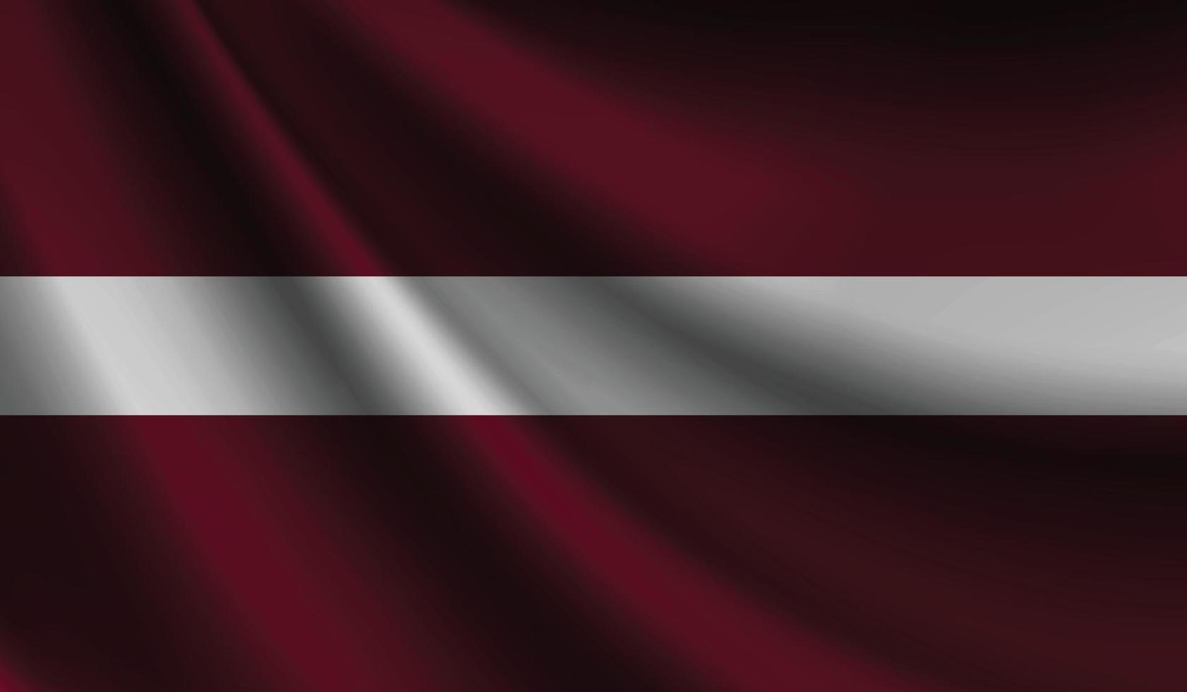 Lettland Fahnenschwingen. hintergrund für patriotisches und nationales design vektor