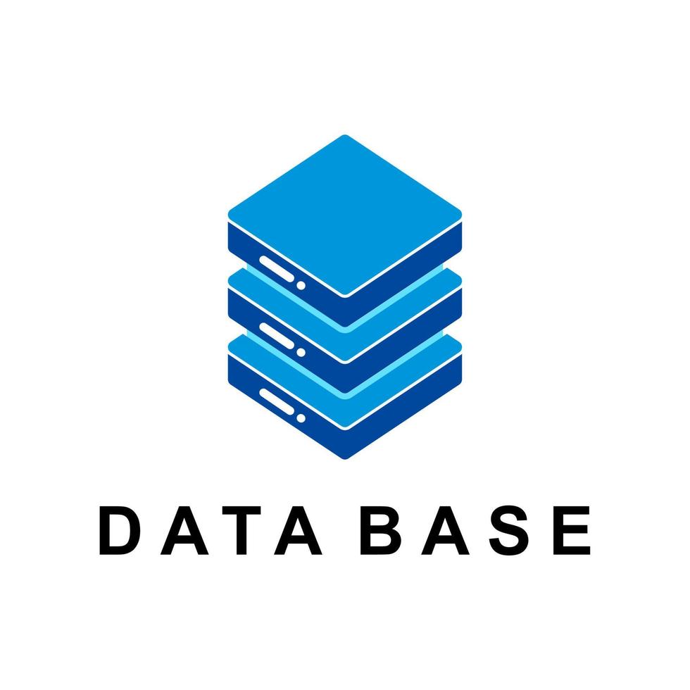 data bas logotyp vektor