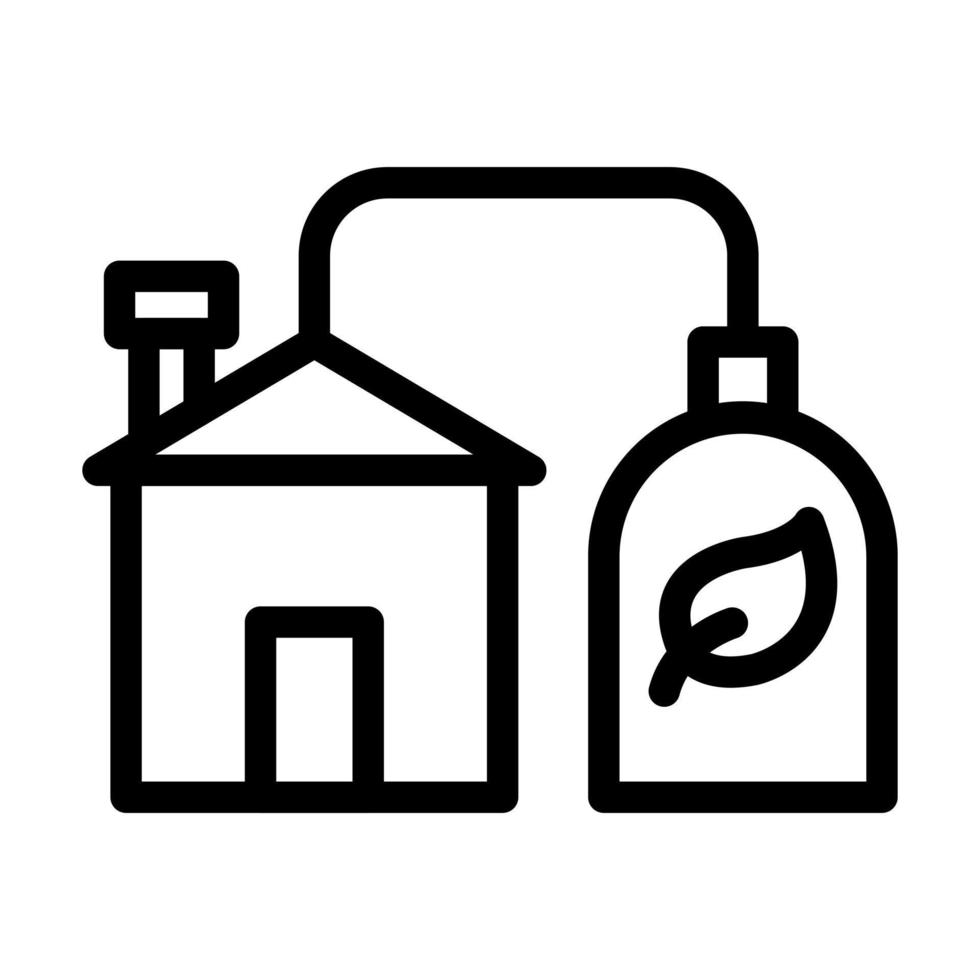 Biogas-Icon-Design vektor