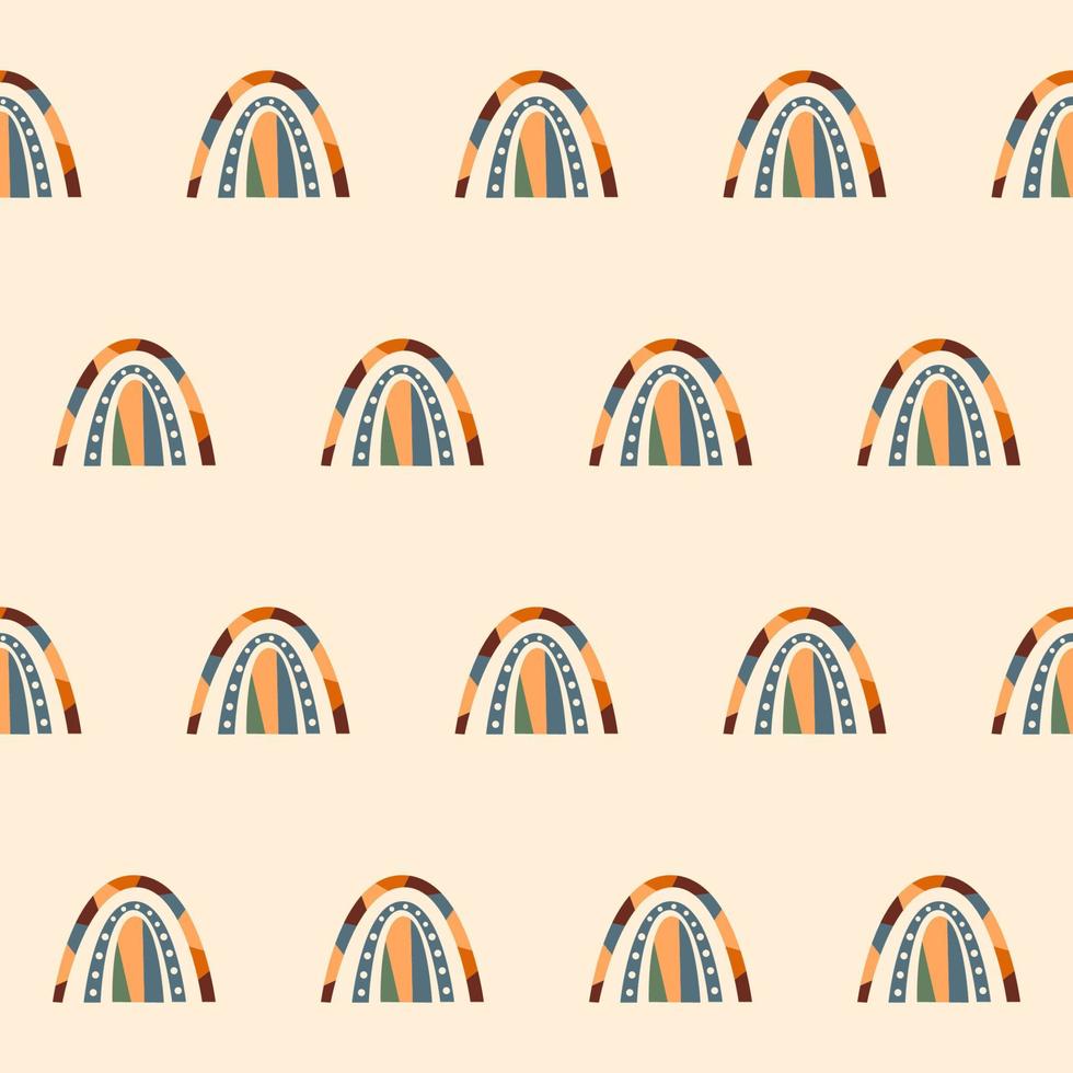 Regenbogen Musterdesign Hintergrund. Regenbogenstoff Textildruck für Babyverschlüsse, Kinderzimmertapete, Geschenkpapier für Kindergeschäfte vektor