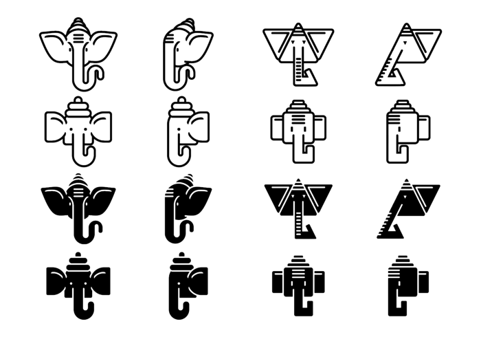 Ganesh Vector ikoner