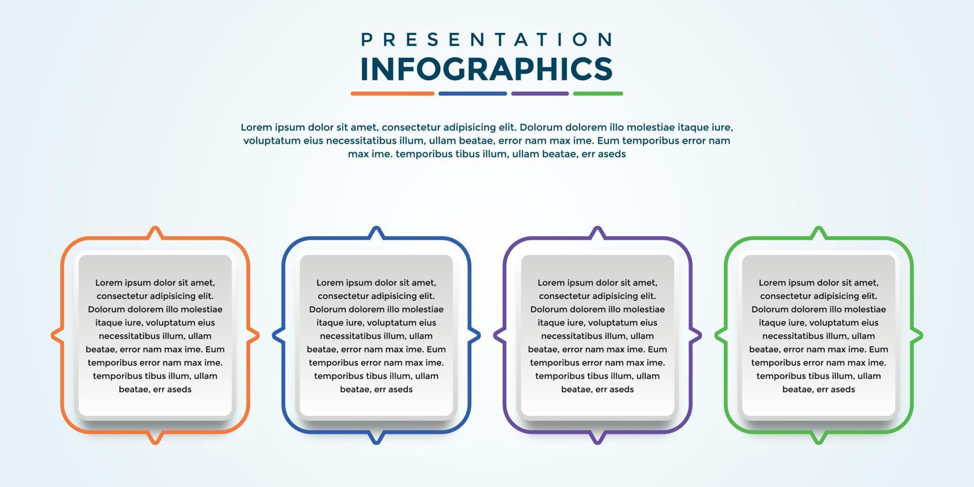 bearbeitbare Präsentations-Infografik-Vorlage eps-Datei vektor