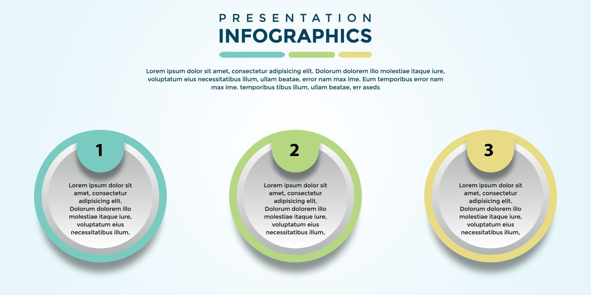 bearbeitbare Präsentations-Infografik-Vorlage eps-Datei vektor