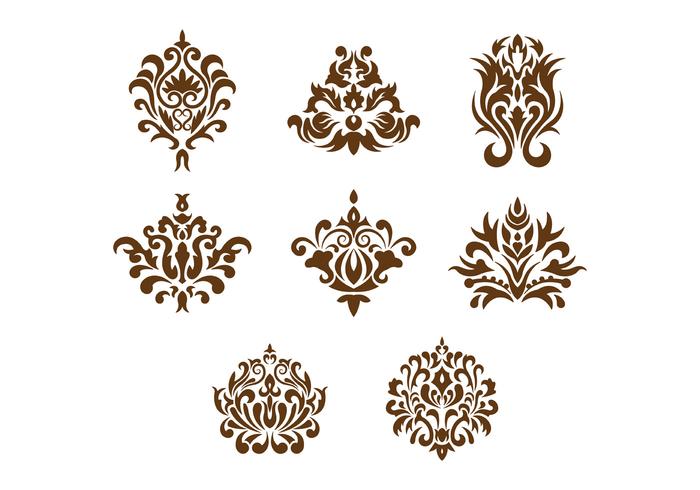 Set av Cartouche Vector