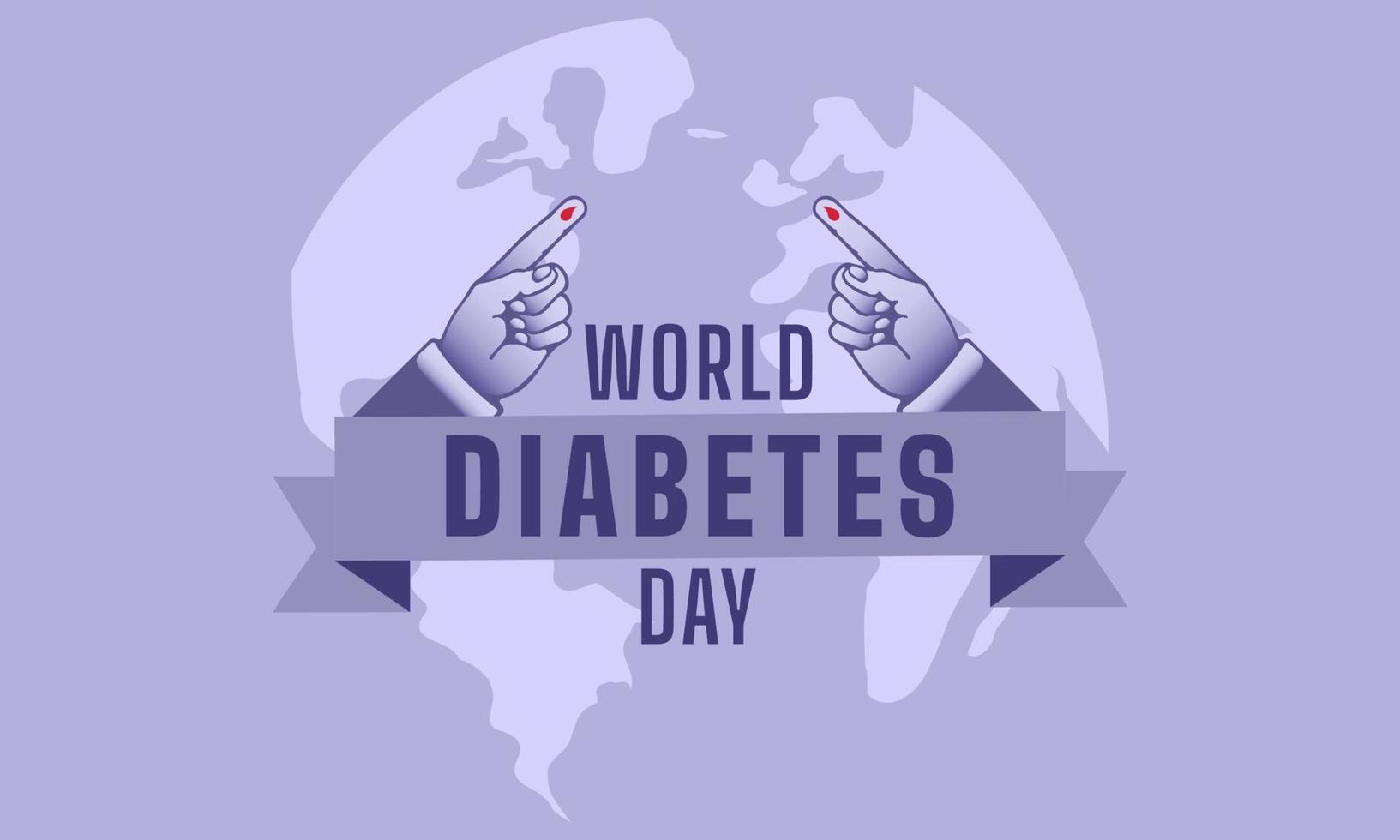 värld diabetes dag affisch bakgrund vektor