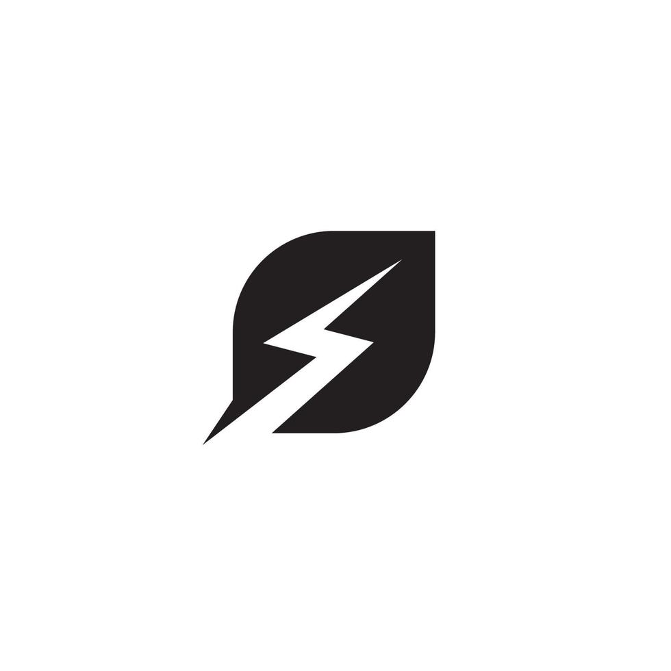 Blitz-Logo oder Icon-Design vektor