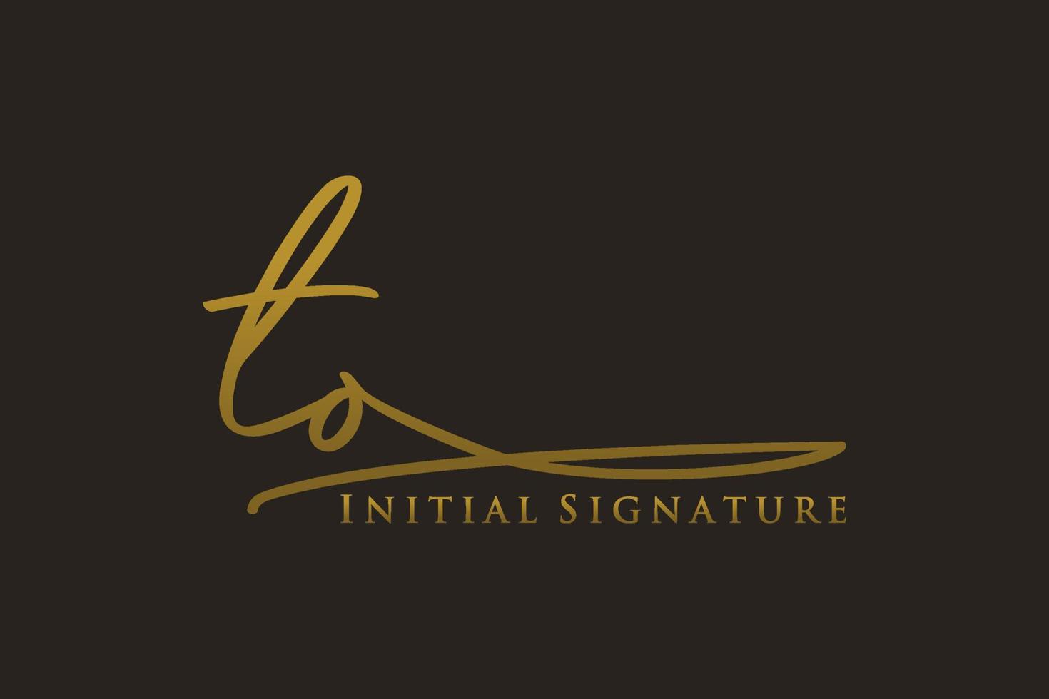 Anfangsbuchstabe-Signatur-Logo-Vorlage elegantes Design-Logo. hand gezeichnete kalligraphiebeschriftungsvektorillustration. vektor