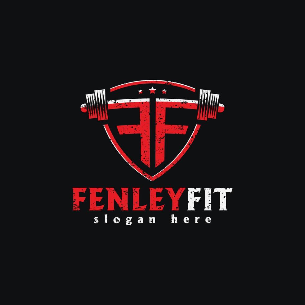 Fitness-Studio, Fitness-Logo oder Label. Sport, Bodybuilding-Illustrationbodybuilding-Konzept. Vektor-Illustration vektor