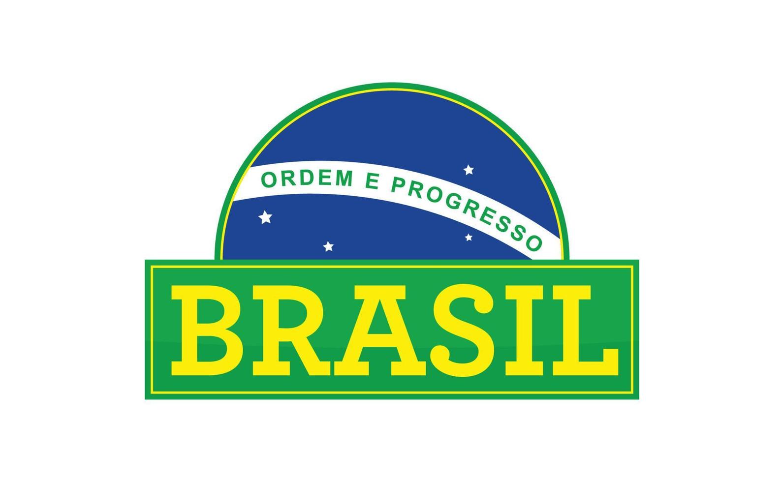 brasilien-banner-design. brasilianische Farben mit Flaggenelementen. vektor