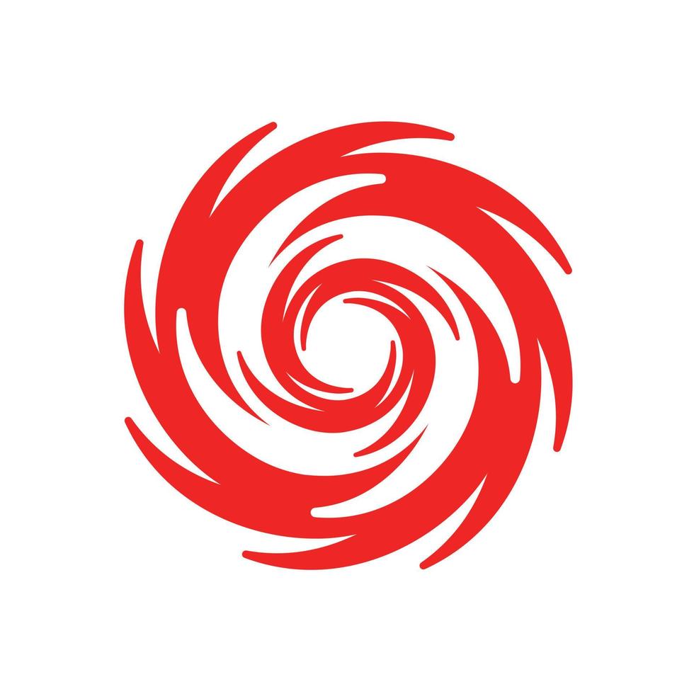 Hurrikan-Symbol. taifun, sturm, twister, wirbelillustrationsdesign im abstrakten stil. vektor