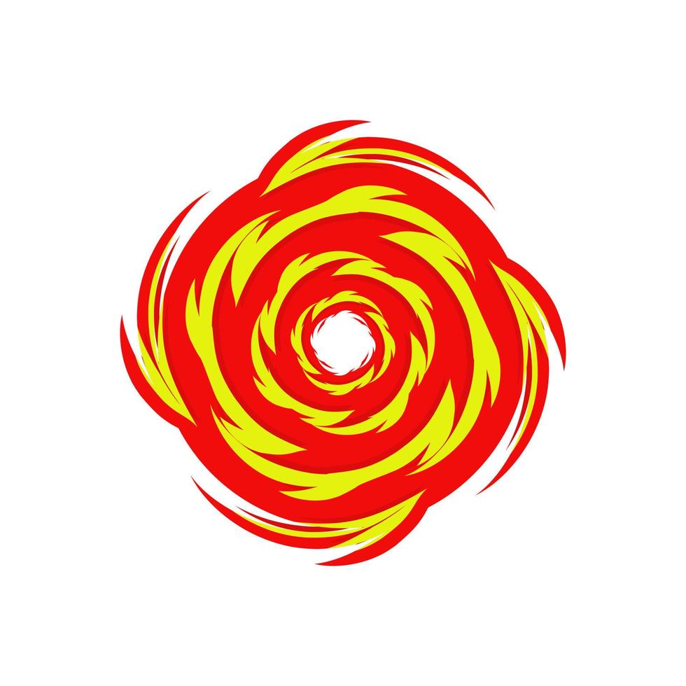 orkan symbol. tyfon, storm, fixare, virvel illustration design i abstrakt stil. vektor