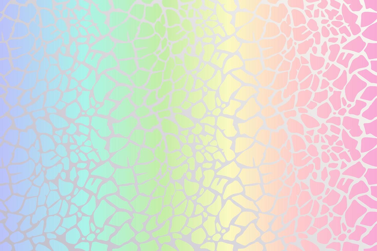 regnbåge leopard bakgrund. holografiska folie gepard textur. djur- mönster lutning skriva ut. vektor abstrakt pastell illustration.