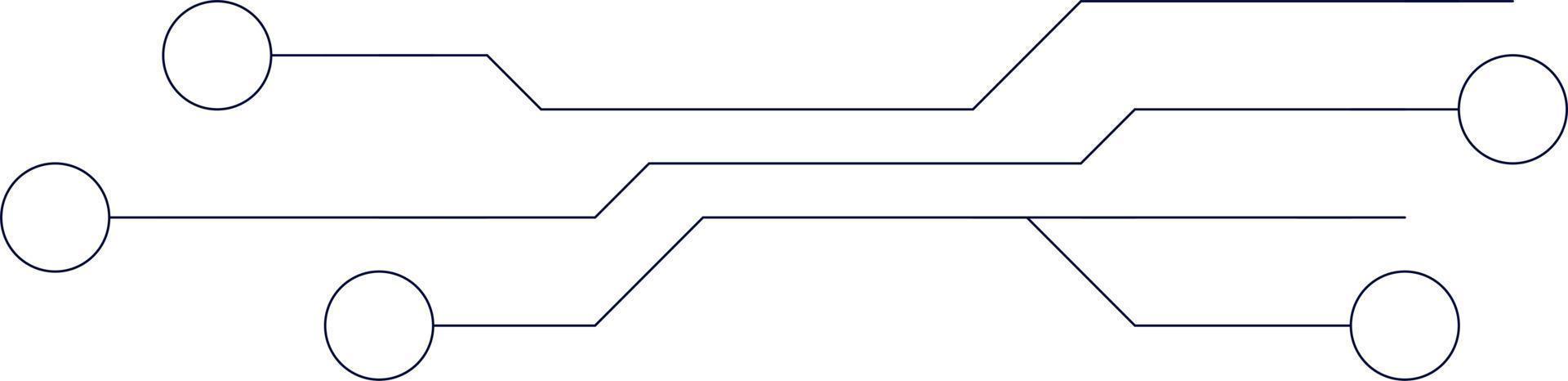 tech linje dekorativ design element vektor illustration. isolerat på vit bakgrund