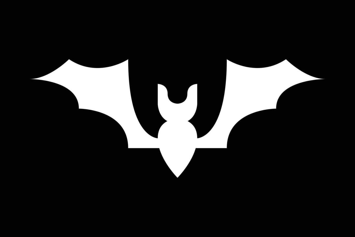 halloween fledermaus tier silhouette vektor symbol illustration logo design