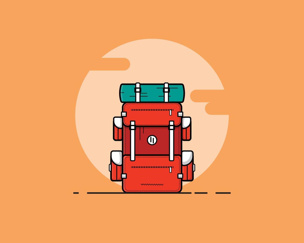 Camping-Rucksack-Illustration vektor