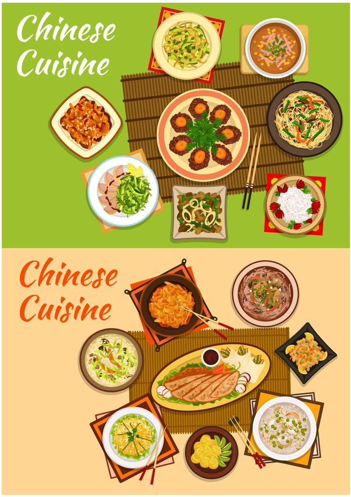 ikone der chinesischen küche für orientalische gerichte vektor