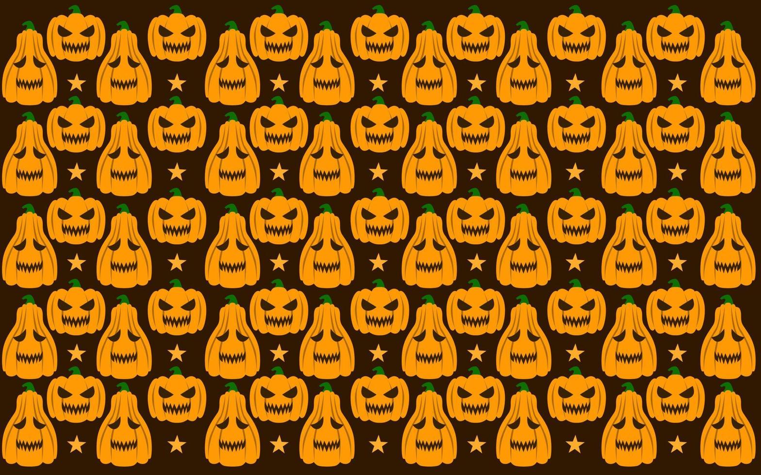 halloween nahtloses musterdesign mit kürbisgeist vektor