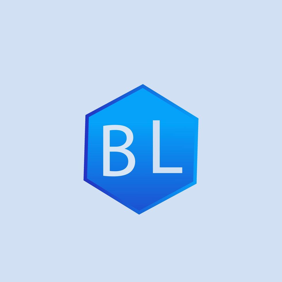 bl logotyp design för din företag vektor