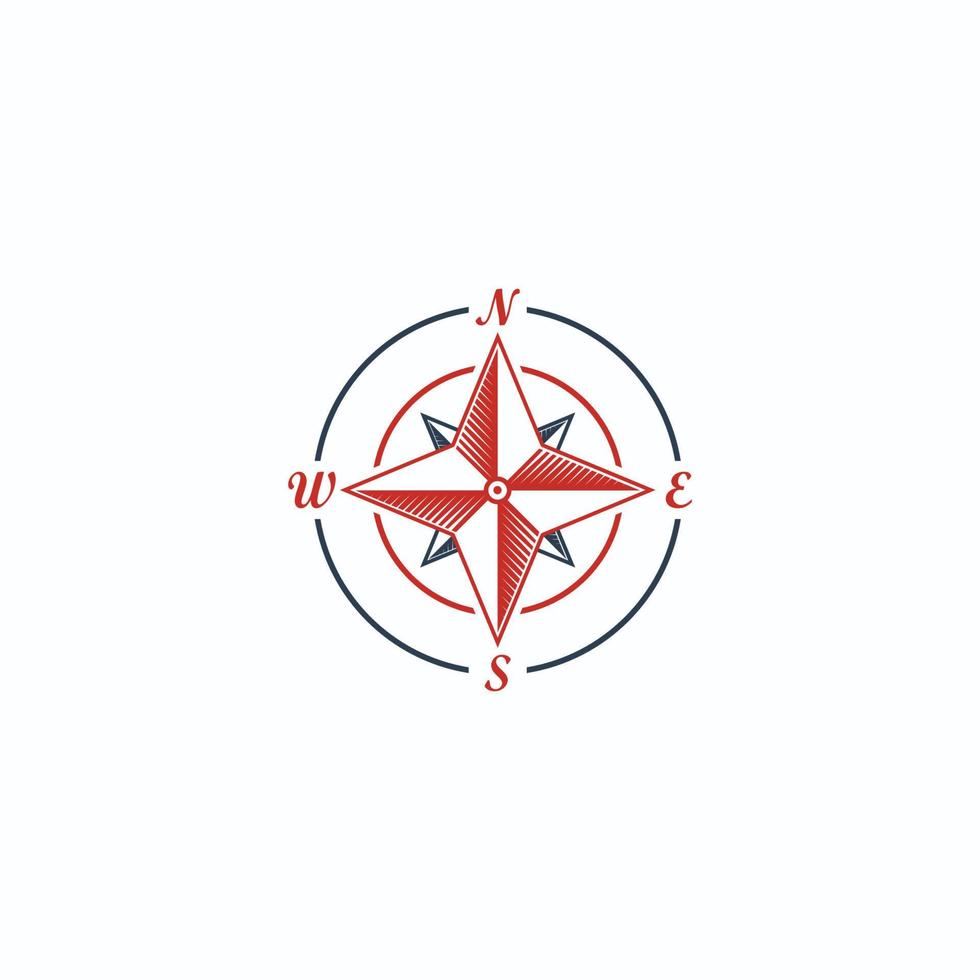 Kompass-Icon-Vektor-Design vektor