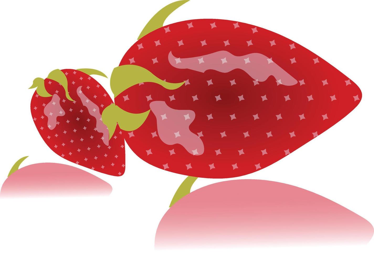 färsk jordgubbar design proffs vektor